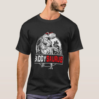 Daddysaurus T Rex Dinosaur Funny Daddysaurus Famil T-Shirt
