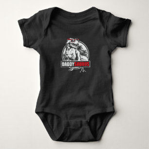 DaddySaurus T-rex Dinosaur Funny Fathers Day Baby Bodysuit