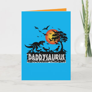 Daddysaurus T-Rex Funny Dinosaur Dad Gift Card