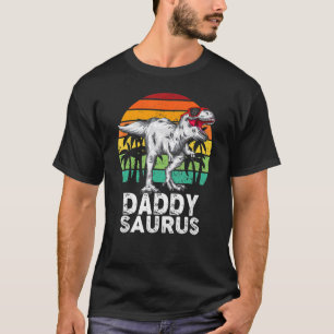 Daddysaurus Trex Dinosaur Dad Saurus Father's Da T-Shirt