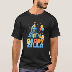 Daddyzilla Funny Monster Kaiju Family Matching Bir T-Shirt