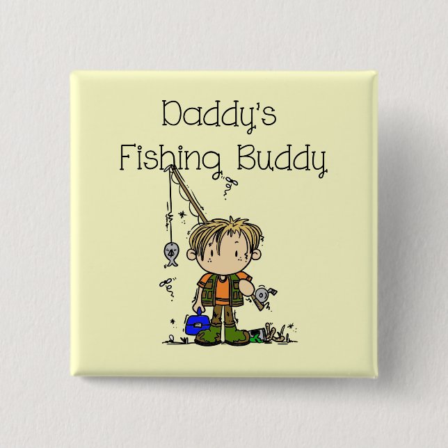 DADFISHINGBUDDY.png 15 Cm Square Badge (Front)