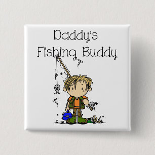 DADFISHINGBUDDY.png 15 Cm Square Badge