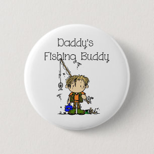 DADFISHINGBUDDY.png 6 Cm Round Badge