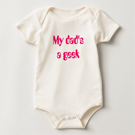 DadGeek Pink Baby Bodysuit