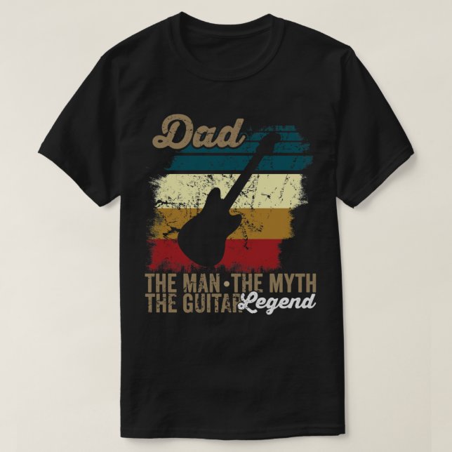 Dadhe manhe mythhe guitar LEGEND_475 T-Shirt (Design Front)