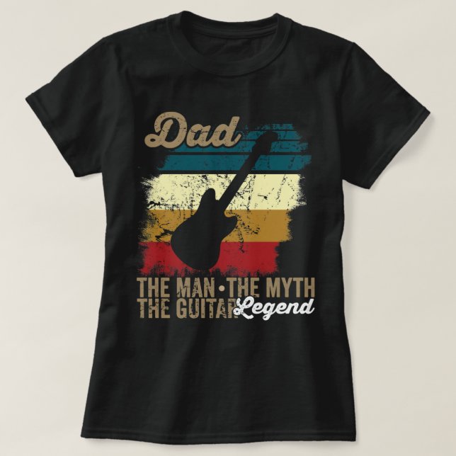 Dadhe manhe mythhe guitar LEGEND_475 T-Shirt (Design Front)