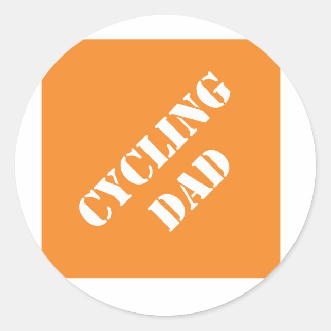 Dadisms Cycling Dad Classic Round Sticker (Front)