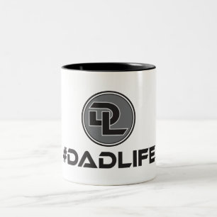 DadLife Black 11 oz Two-Tone Mug