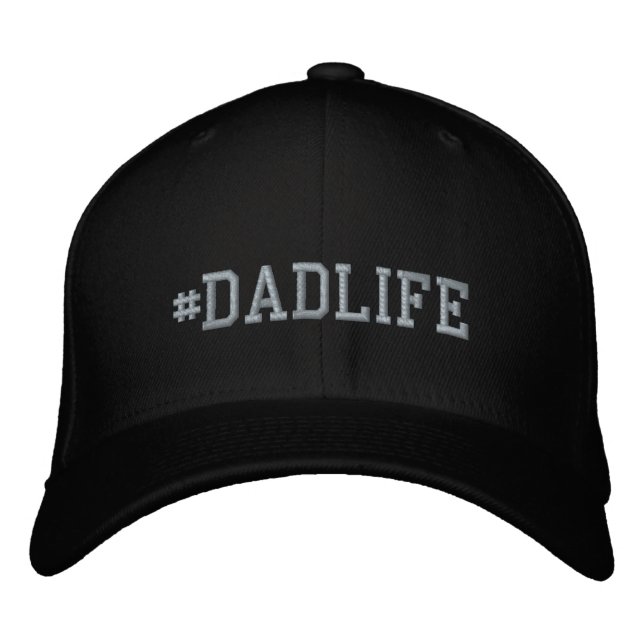 DadLife Embroidered Basic Flexfit Wool Cap (Front)