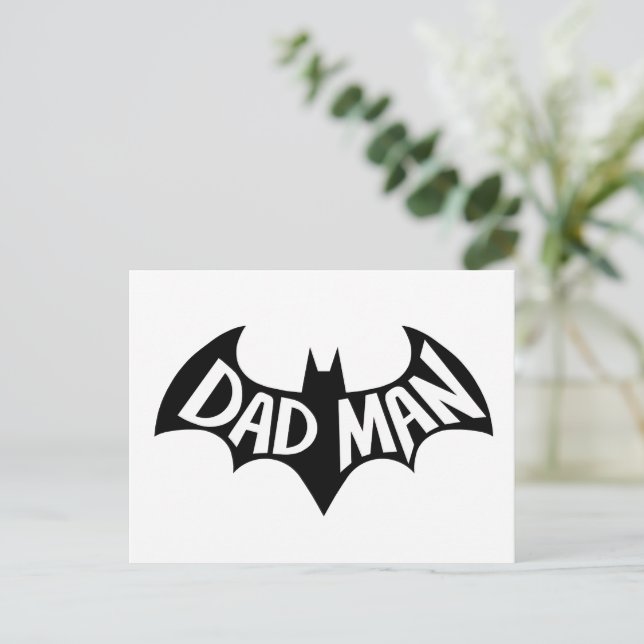 Dadman Superhero Postcard (Standing Front)