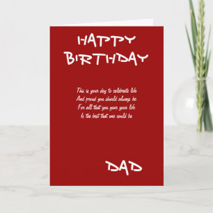 Dadr birthday greeting cards