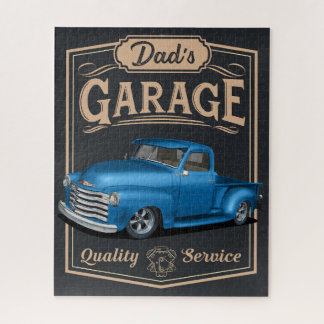 Dad's 1953 Truck Garage Jigsaw Puzzle
