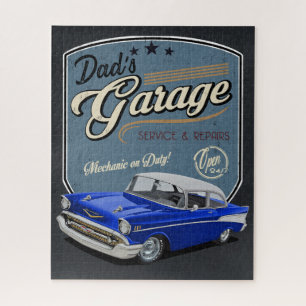 Dad's 1957 Garage Jigsaw Puzzle