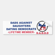 Dads Against Daughters Dating Democrats Sticker