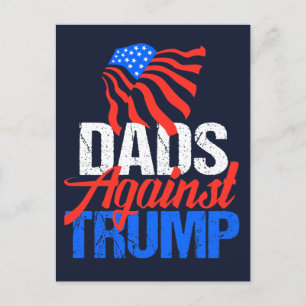Dads Against Trump 2024 Election Blue Postcard