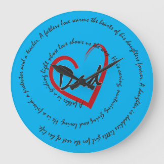 Dads and Fathers Day Large Clock