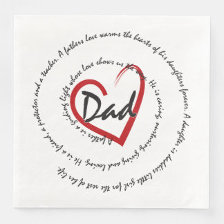 Dads and Fathers Napkin