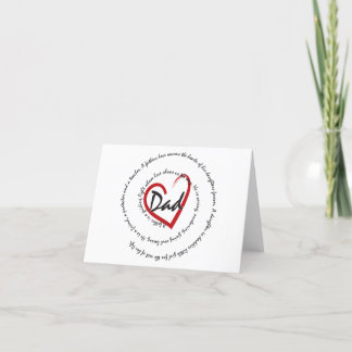 Dads and Fathers Thank You Card