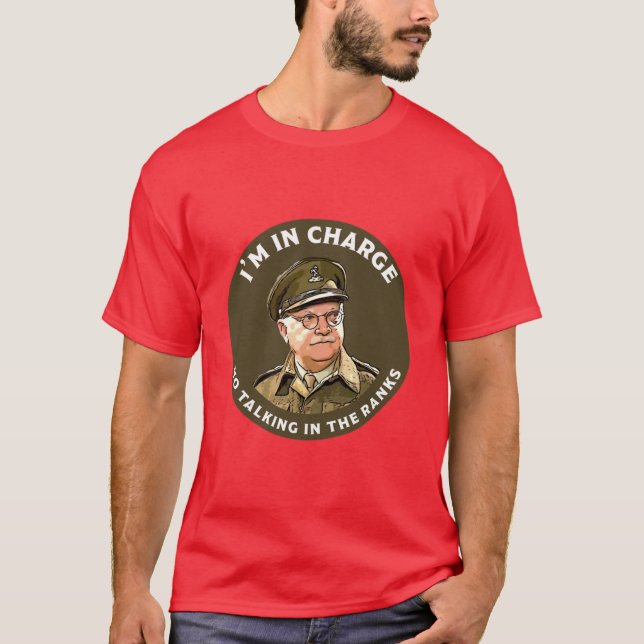 Dads Army Captain Mainwaring British Nostalgia Dad T-Shirt (Front)