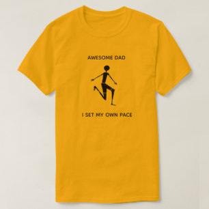 Dad's Awesome Silhouette Athlete  T-Shirt
