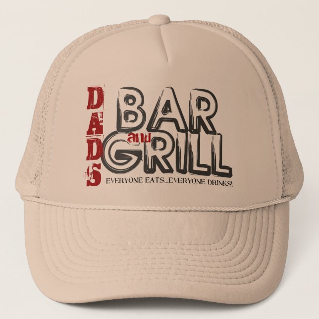 Dad's Bar and Grill Trucker Hat (Front)