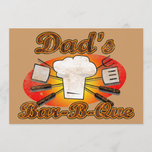 Dad's Bar-B-Que Invitation