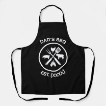 Dad's BBQ Emblem with Established Year