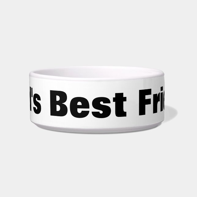 Dad's Best Friend Pet Bowl (Front)