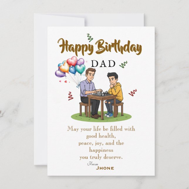Dads' birthday card (Front)