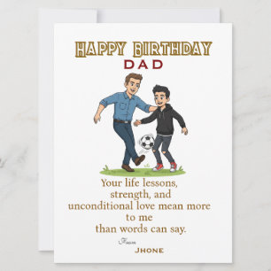 Dads' birthday card