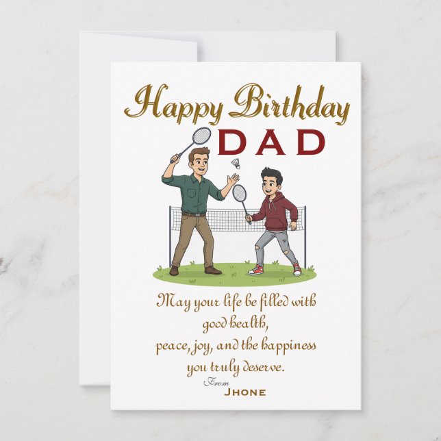 Dads' birthday card (Front)