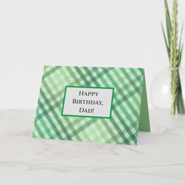 Dad's Birthday, Masculine, Happy Birthday Card (Front)