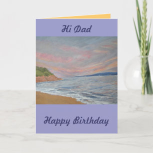 Dad's Birthday Orcombe Point Exmouth Devon UK Card