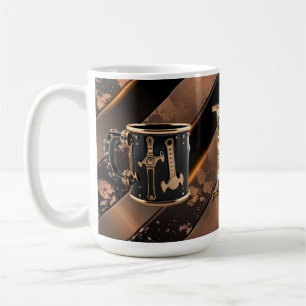Dad's Black and Copper Tool Ceramic Mug