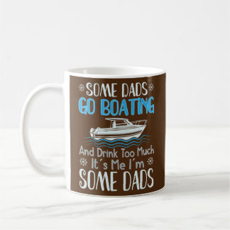 Dads Boating Dad Boat Captain Pontoon Cruising  Coffee Mug