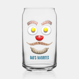 DAD'S BRUNCH FAVORITES FATHERS DAY CAN GLASS