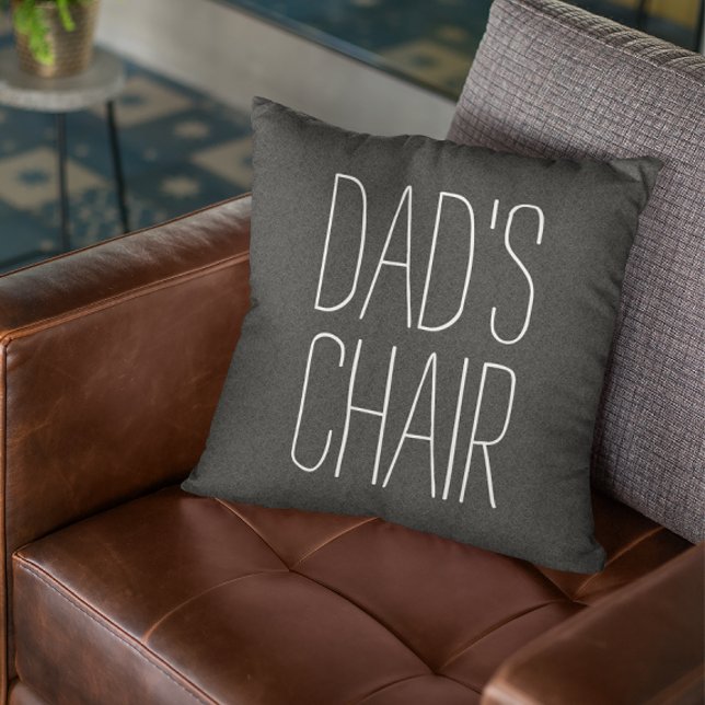 DAD'S CHAIR Decorative Just for Dad Custom Cushion (Creator Uploaded)