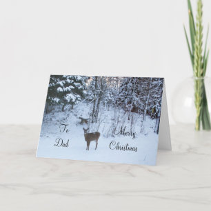 Dad's Christmas-Deer Holiday Card