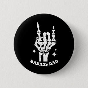 Dads Club Fathers Day Funny Trendy Words On Back 6 Cm Round Badge