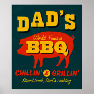 Dad's Cooking Poster