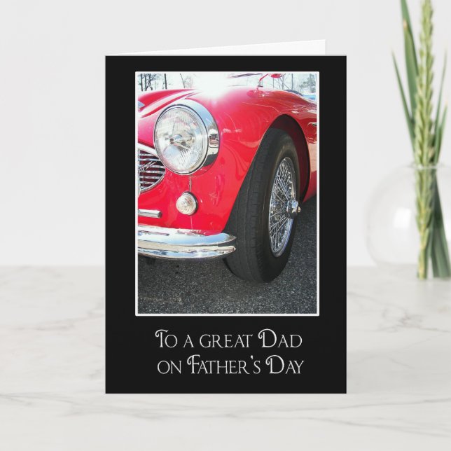 Dad's Day Sports Car Card (Front)