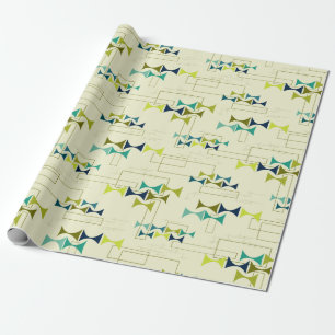 Dad's Den Lampshade (green) Wrapping Paper
