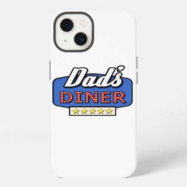 Dad's Diner Logo - A Gift for Dad iPhone Case (Back)
