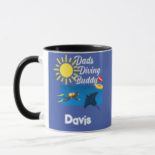 Dads Diving Buddy Design - Combo Mug