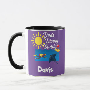 Dads Diving Buddy Design - Combo Mug