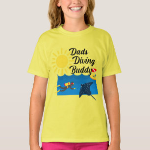 Dads Diving Buddy Design - Girls' Basic T-Shirt