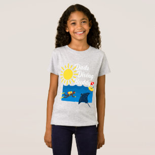 Dads Diving Buddy Design - Girls' Fine Jersey T-Sh T-Shirt
