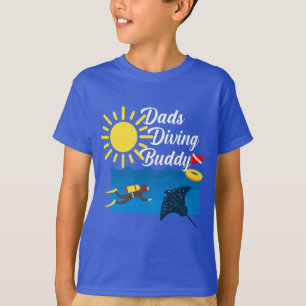 Dads Diving Buddy Design - Kids' Basic T-Shirt