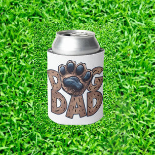 Dad's Dog Birthday Golf Gift Can Cooler